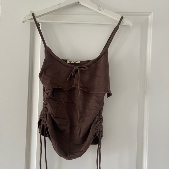 Morena Tank Top brown with adjustable strap. Size small - Picture 2 of 2